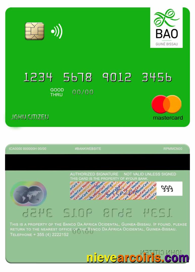 Guinea Bissau Banco Da Africa Ocidental mastercard